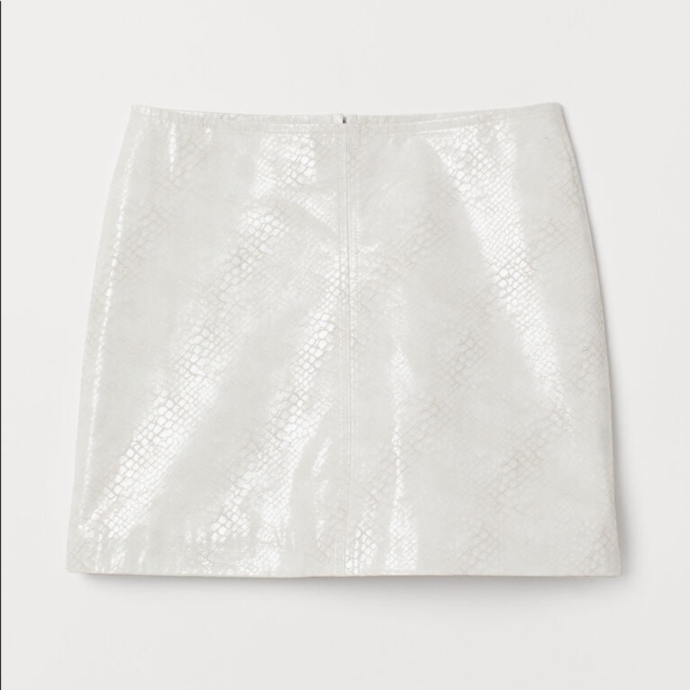 H&M Snakeskin-patterned skirt